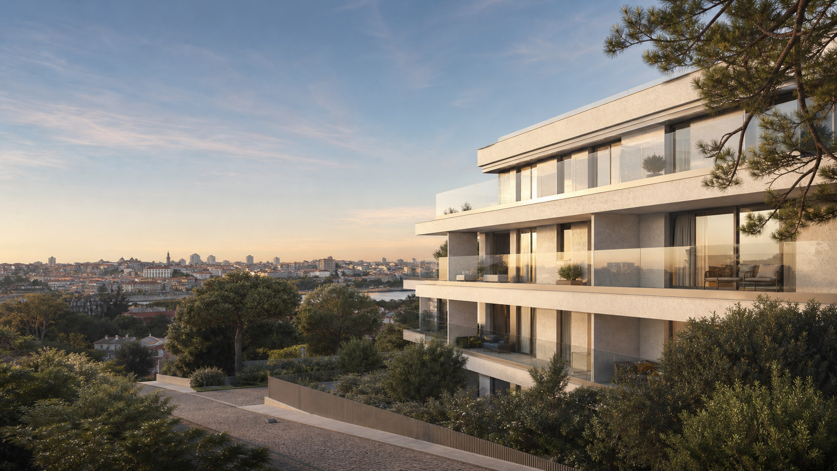 Imagem ilustrativa de arquitetura residencial contemporânea em Vila Nova de Gaia